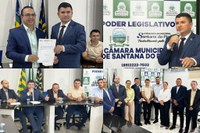 Vereador Felipe do Leite toma posse como novo presidente da Câmara de Santana do PI